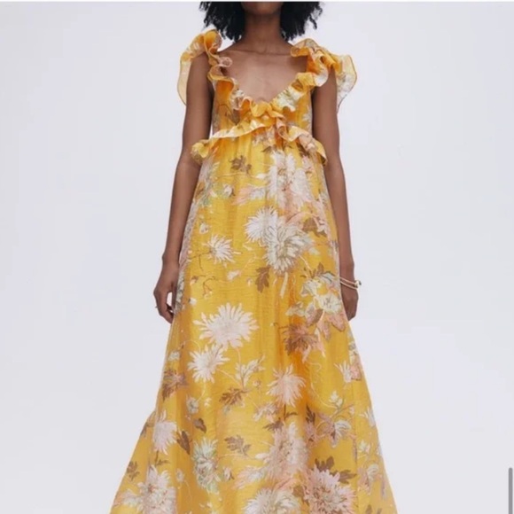 H&M Dresses & Skirts - H&M Lyocell-Blend Flounced Dress